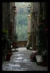 Pitigliano w deszczu