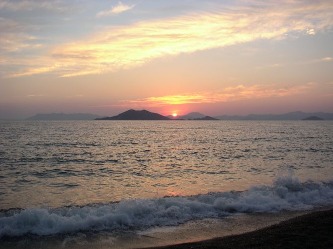 Zachód słońca w Fethiye