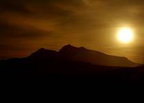 Tuż przed zachodem Słońca - Snowdonia Mountains UK