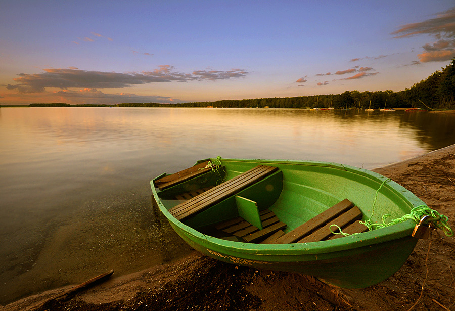 Green boat