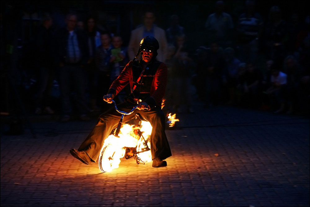 Bike gorejący