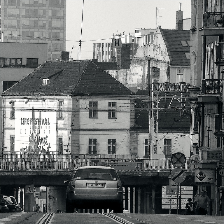 Katowice, wieczorem