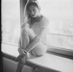 Wooden floors, walls and window sills...