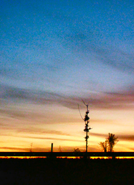 Sunset over A9