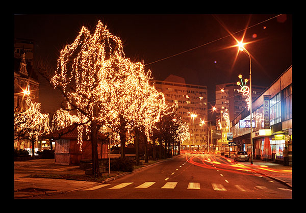 Szczecin nocą