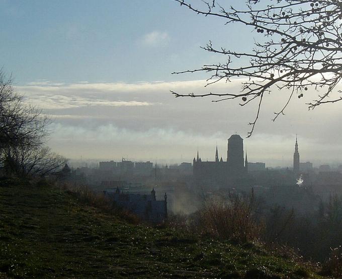 Gdańsk i mgła