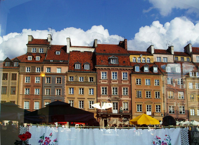 Warszawa z okna malowana