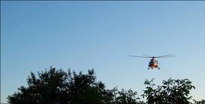 Helikopter w... drzewach :)