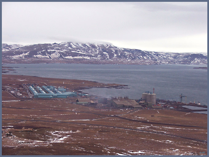 Huta Grundartangi, południowo-zachodnia Islandia