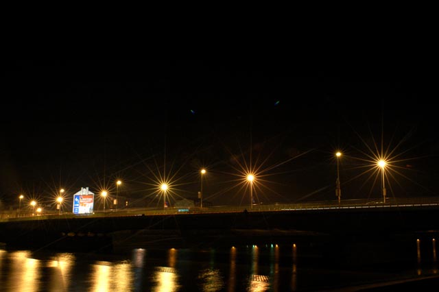 Wisła nocą