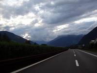 on the highway