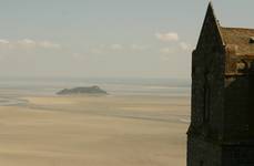 Mont-Saint-Michele - odpływ