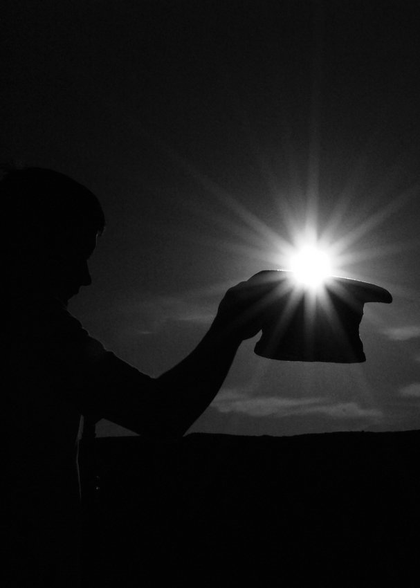 The sun in high hat