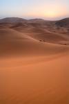 Zachód nad Erg Chebbi