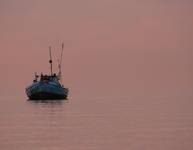 blue boat
