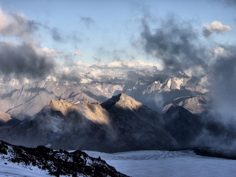 z obozu (okolo 4100m n.p.m.)