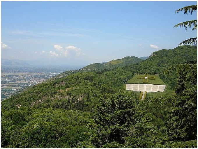 widok z Klasztoru Benedyktynów na Monte Cassino