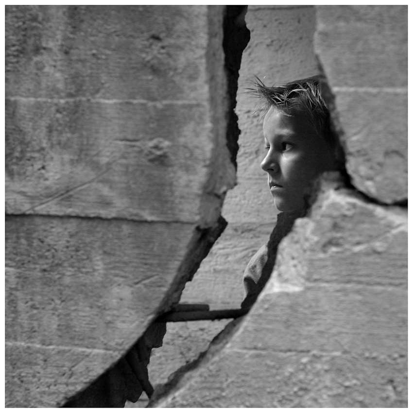 portret pęknięty