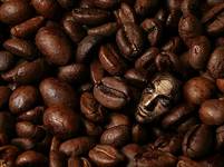 \"Burried in coffee\" - zoom in.