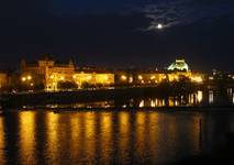 Moon over Prague