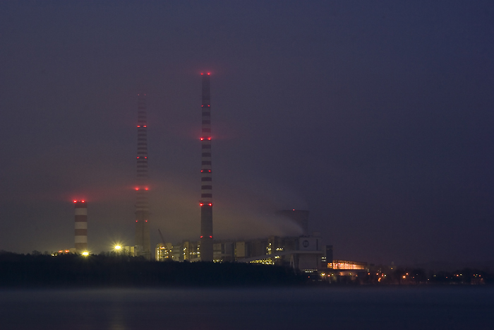 Elektrownia Rybnik o zmierzchu raz jeszcze