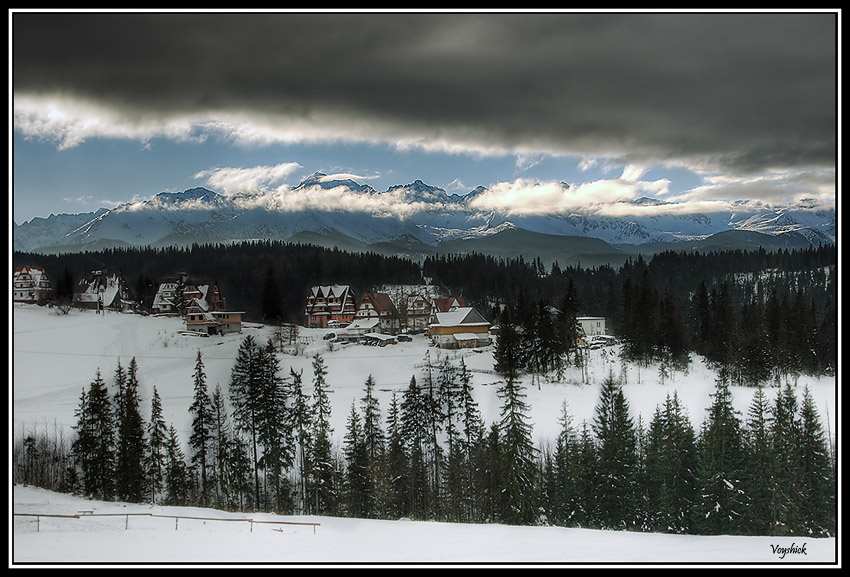 Tatry - widok z Bukowiny Tatrzańskiej