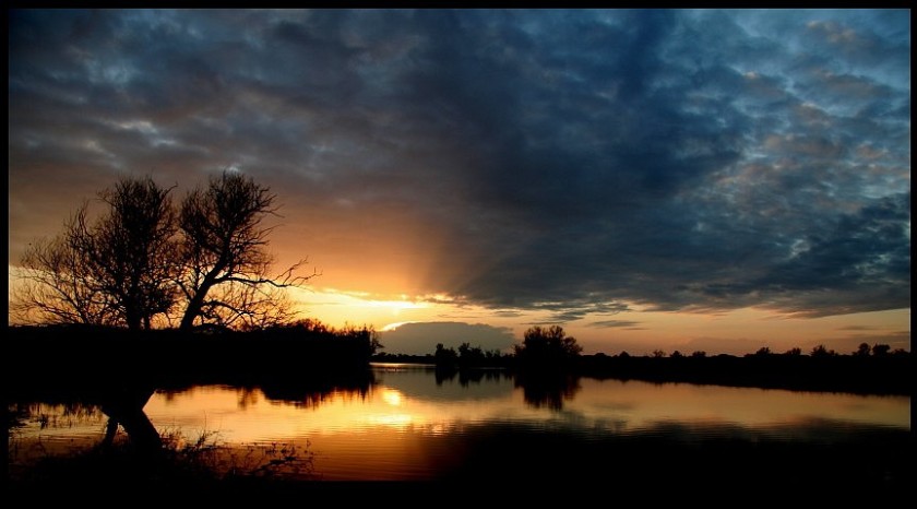 Zachód nad kanałem -Odra