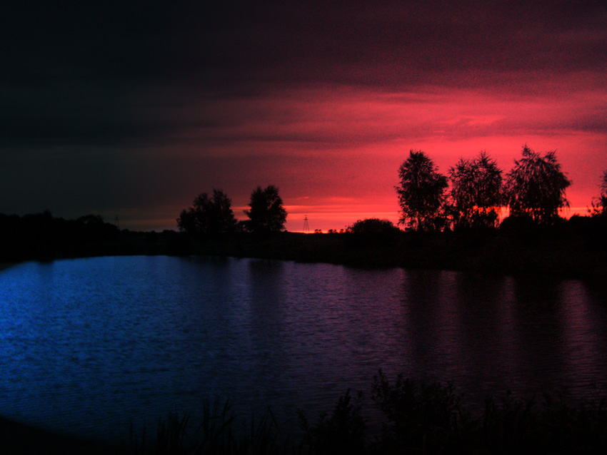 Nad stawami nocą