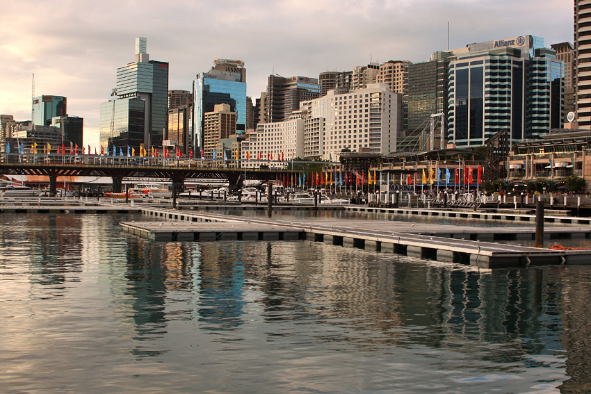 Najciaśniej obetonowana zatoka Sydney - Darling Harbour ;-)