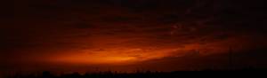Over city night enlightened ....