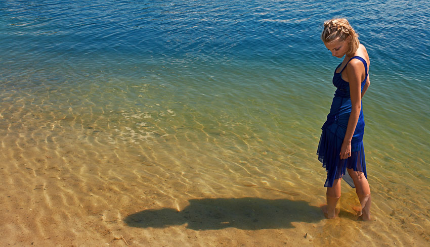 Blue lady