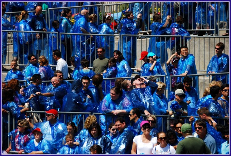 Men in blue