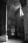 Zaszumiony kadr z wnętrza Hagia Sophia
