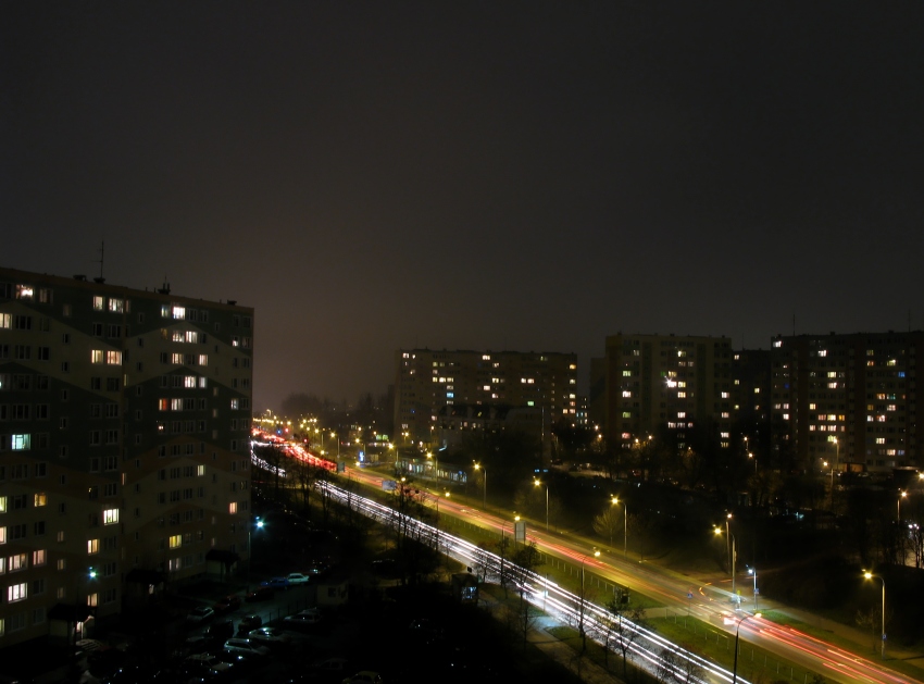 Olsztyn nocą cz.1