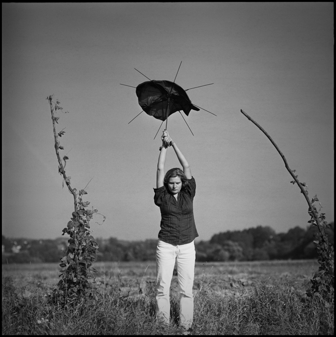 one woman aerial