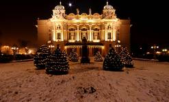 Zimowy Kraków nocą