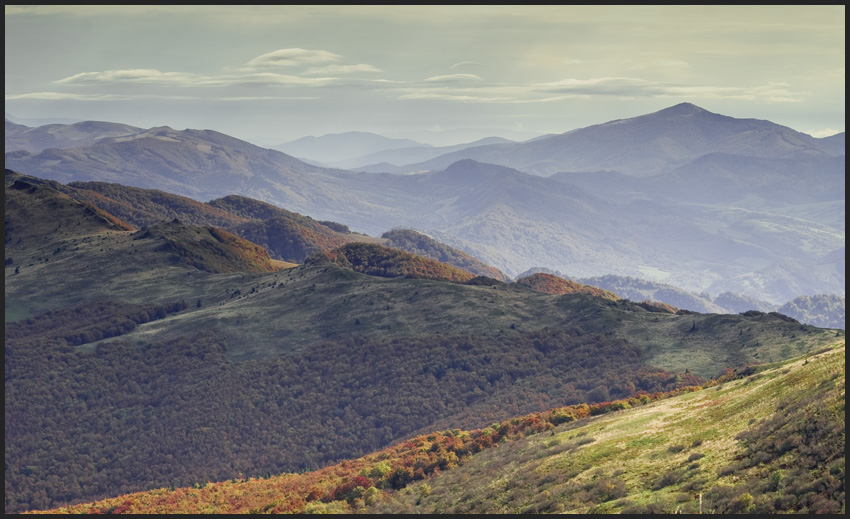 Bieszczady - widok z Halicza