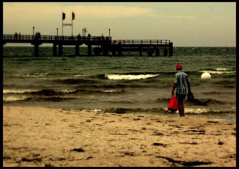 na plaży