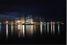 The Tall Ships\\\\\\\\\\\\\\\' Races at night, Gdynia 2009