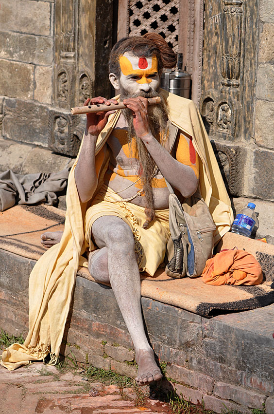 Sadhu z fletem