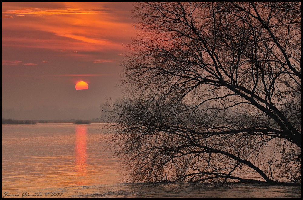 Wschód nad Wisłą w styczniu