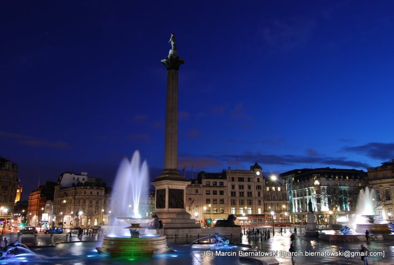 Trafalgar Square - z drugiej strony...