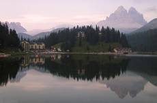 Zachód słońca nad Lago di Misurina