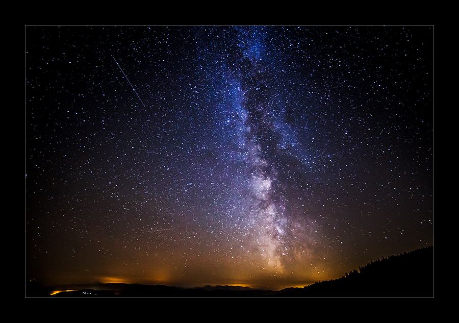 Milky Way nad Beskidami, Tatrami i Fatrą.