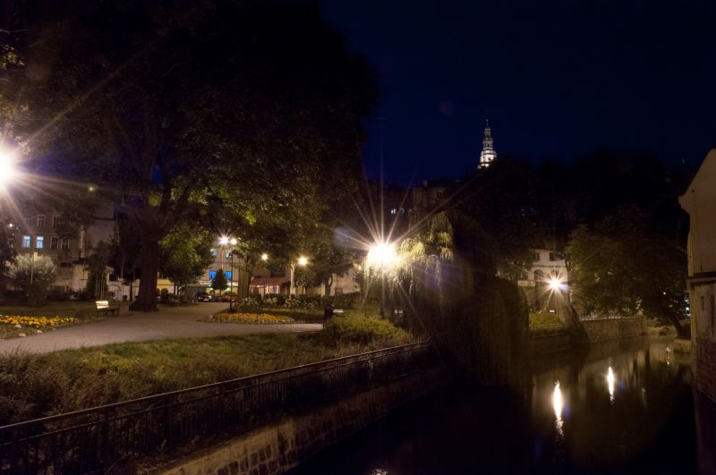 Kłodzko nocą
