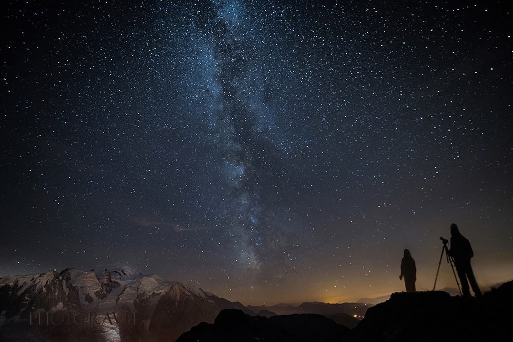 Na Mont Blanc\'a wchodzimy Mleczną Drogą