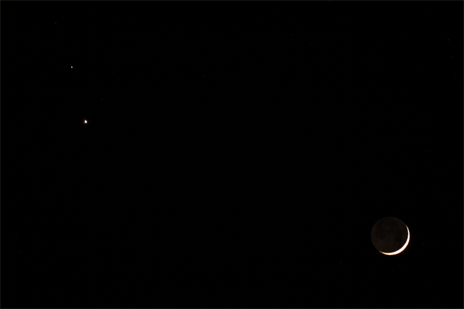 Mars, Wenus i Księżyc