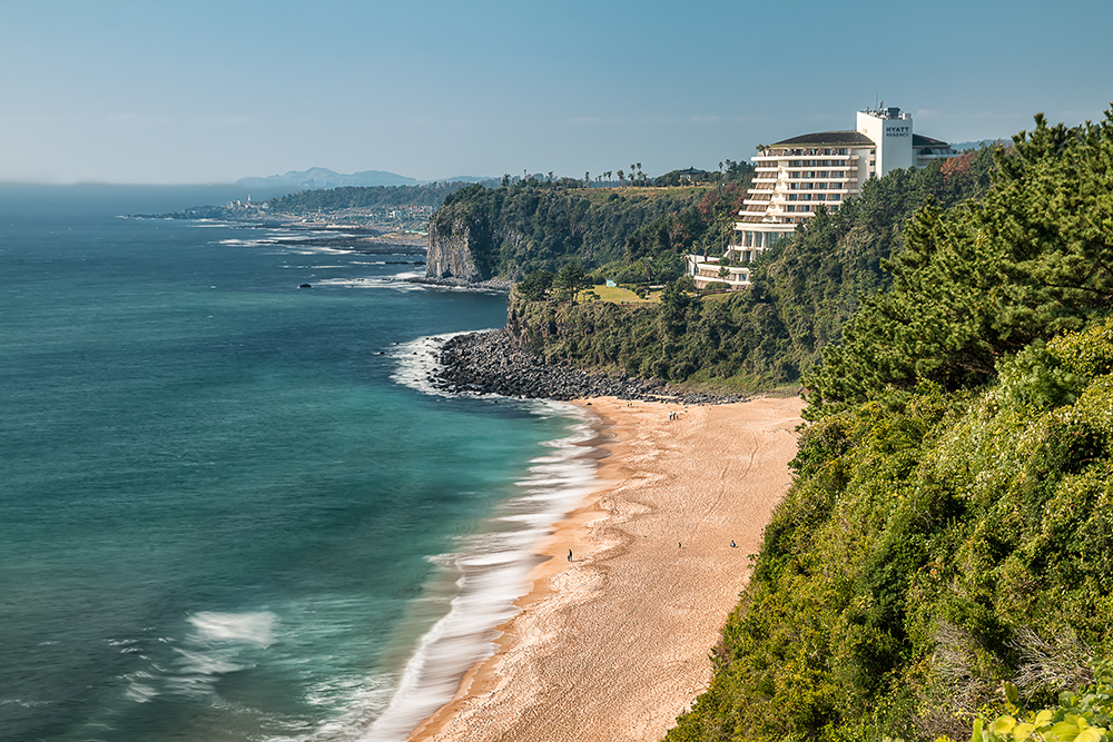 Klify na wyspie Jeju
