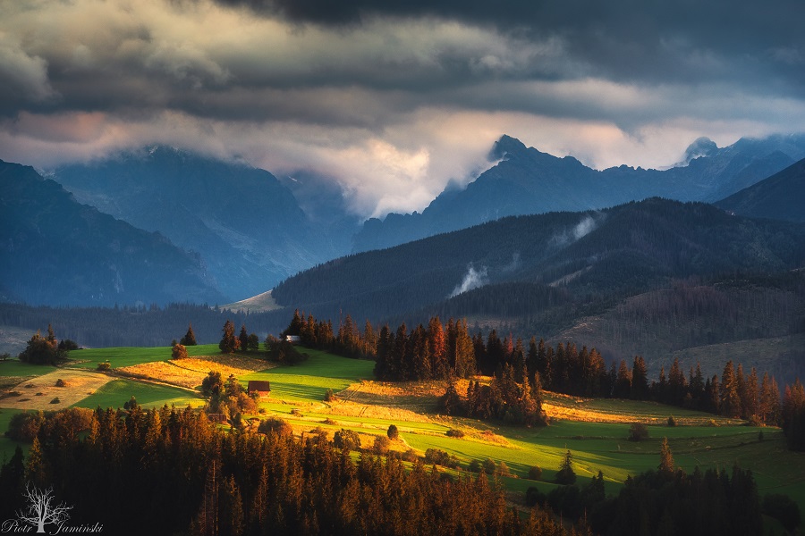 Tatry w świetle zachodzącego słońca...