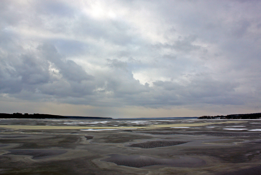 Frozen lake
